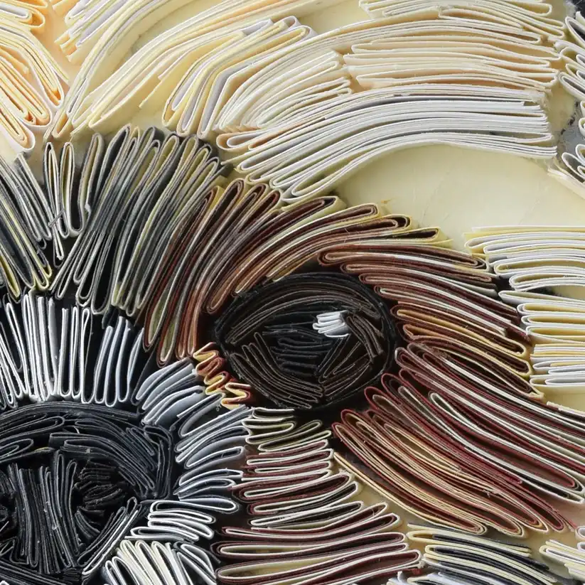 Shih Tzu Paper Art Original 3