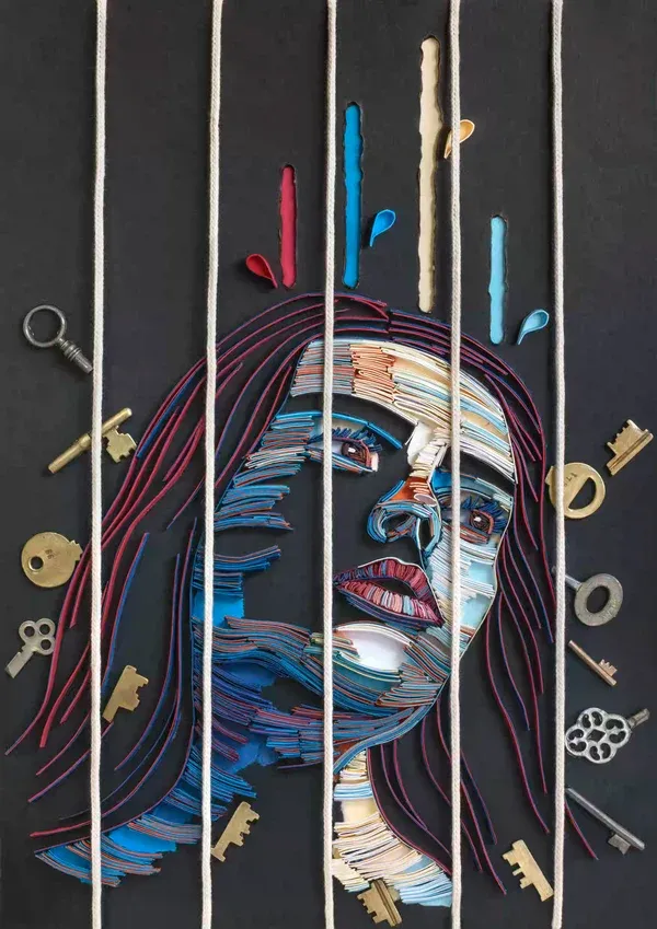 Caged Print